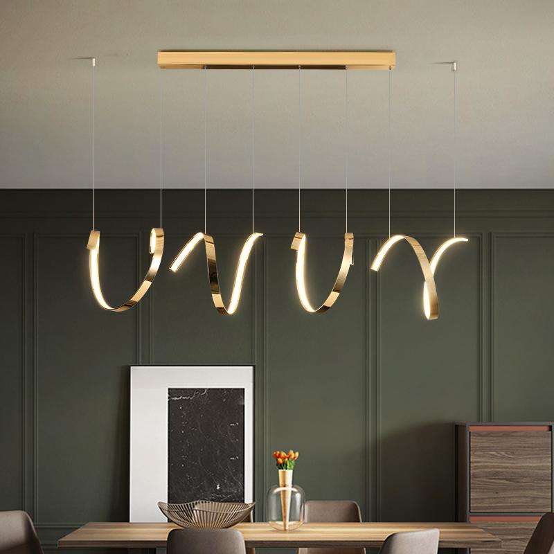 Modern LED Pendant Light Chandelier for Living Dining Room Kitchen Island Luxury Irregular Hanging Lamp Lighting Fixture Luster