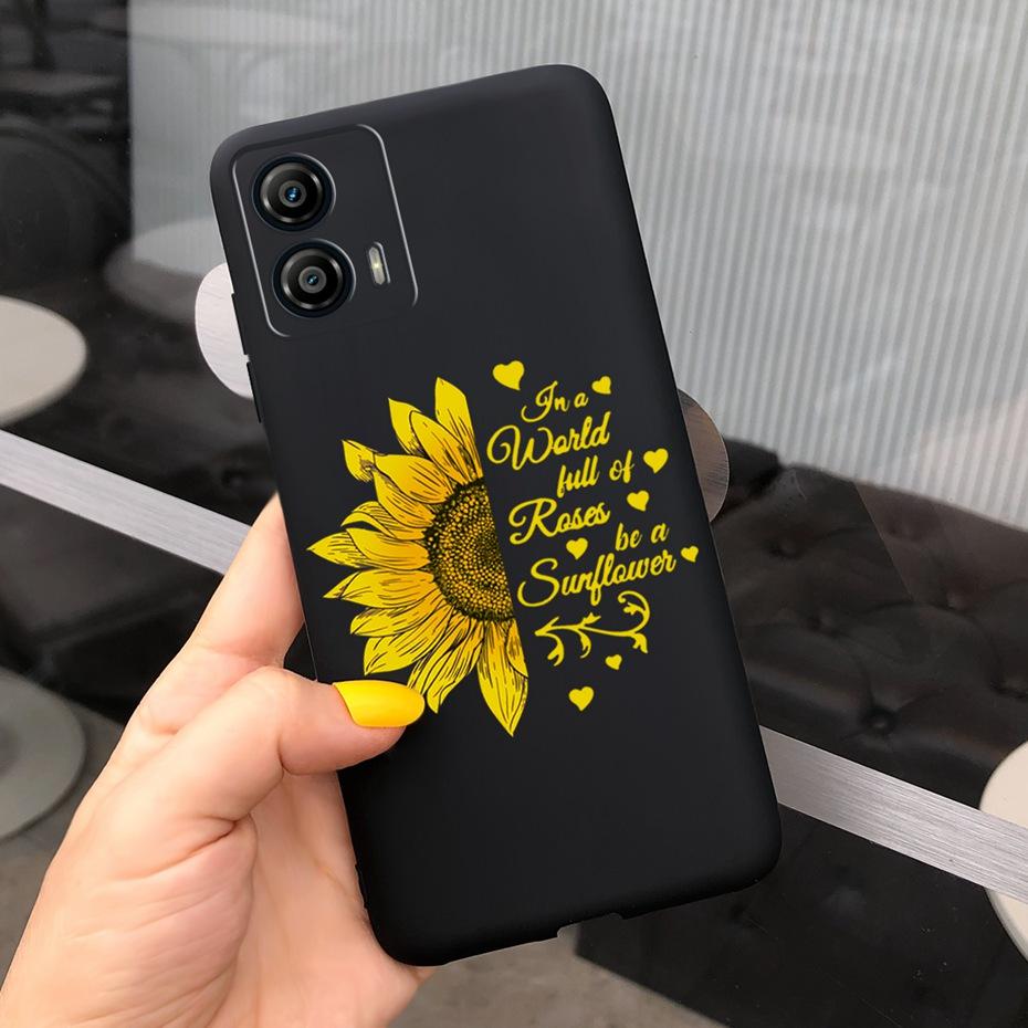 Phone Case For Motorola Moto G53 G73 5G 2022 Beautiful Flower Pattern Soft Silicon Cases For MOTO G73 MotoG53 XT2335