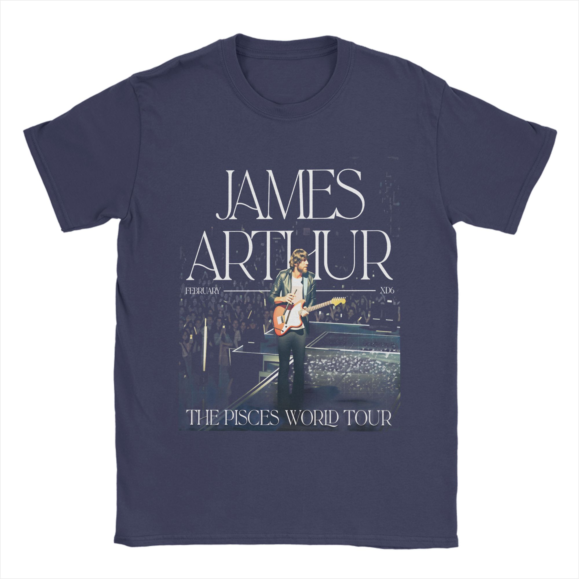 

James Arthur world tour Cotton T Shirt For Couple Summer Aesthetic T Shirts O Neck Harajuku Tees Oversize Casual Clothing 4XL