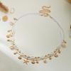 Boho Ocean Starfish Shell Spliced Rice Beaded Double Layer Waist Chain For Women Summer Conch Imitation Pearl Body Chain Jewelry