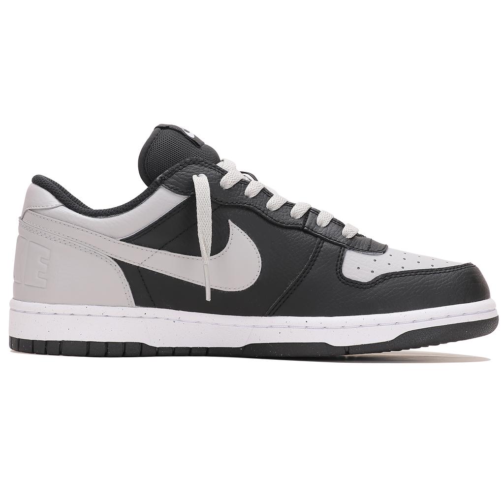 Nike Big Abrasion Resistant Breathable Abrasion Resistant Breathable Low top Skateboard Shoes Men's Black Gray 355152-016(TeamThree-)