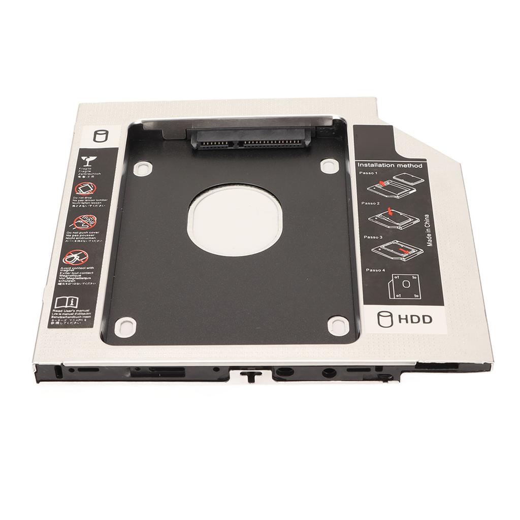 2.5in Hard Drive Caddy 9.5mm 2nd SDD HDD Caddy Tray Universal Adapter for Laptop CD DVD ROM Optical Bay  (Not Inclube
