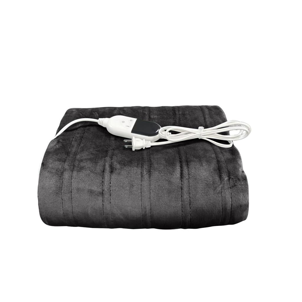 Electric Blanket With 10 Temperature Settings, Overheat , Flannel/lamb Fleece Material.