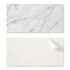 Samoprzylepny Panel Winylowy - Dekoracja Z Nadrukiem 120X60 Cm Biały Elegancki Marmur