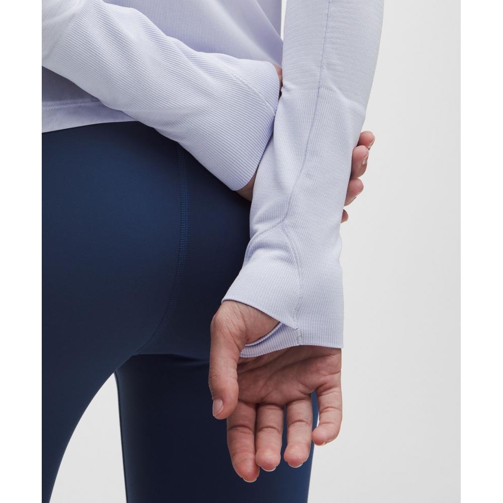 Lululemon Swiftly Mesh-Rücken Langarmshirt Serene Blue Serene Blue