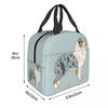 Australian Shepherd Aussie Dog Insulated Lunch Bag for Women Kids Leakproof Food Boxes Thermal Lunch Box Tote