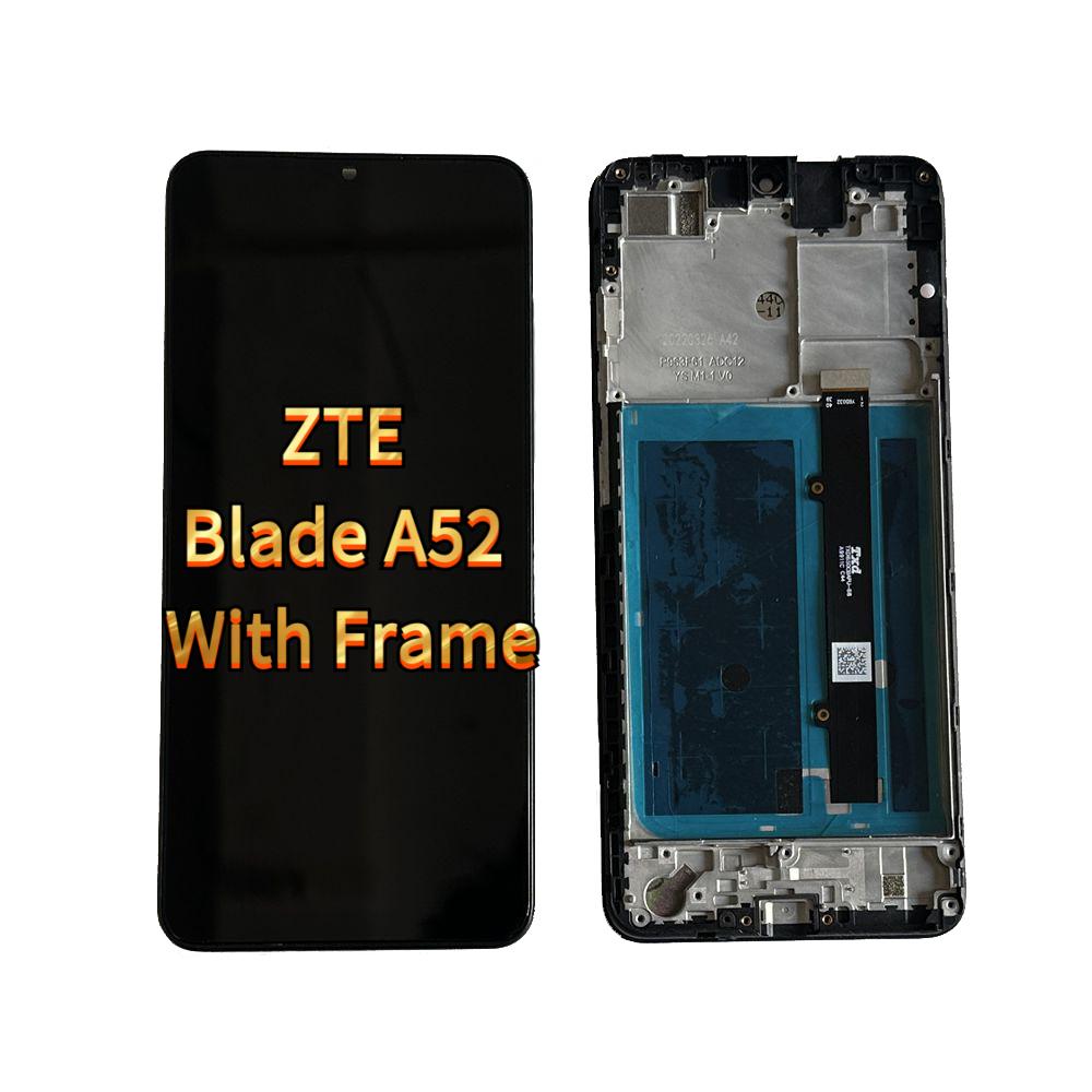 

LCD Screen and Digitizer Full Assembly for ZTE Blade A52 With Frame;Black; + Tools