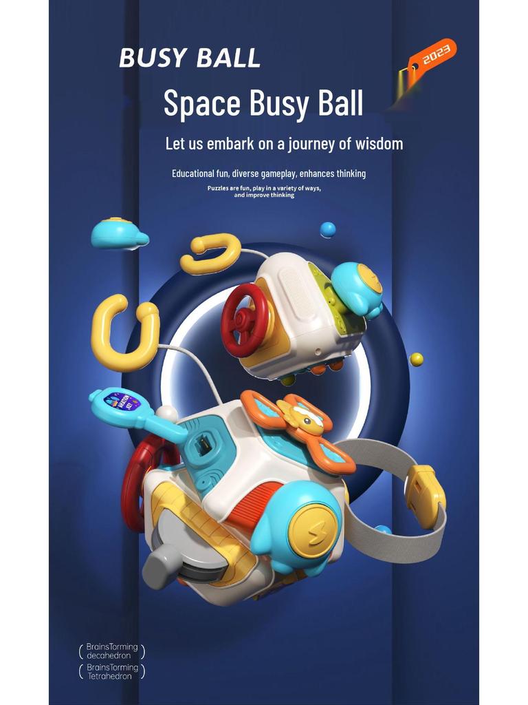 Cross-Border Baby Sensory Rattle: Busy Ball Hand-Grasp Toy for Early Education and Development