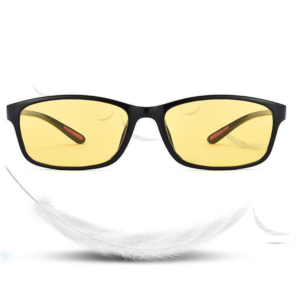 Men Anti-Blue Light Glasses Women Yellow Lens Driving Sun Glasses Outdoor UV400 Photochromic Glasses Ultra Light Eyepiece