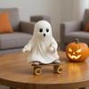 Skateboard Ghost Halloween Ghost Statues Halloween Themed Spooky Sculpture  Desktop Decor