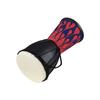 4 Inch African Drum Portable Hand Drum Lightweight Hand Clapping Drum Colorful Pattern Bongo Drum for Beginners School