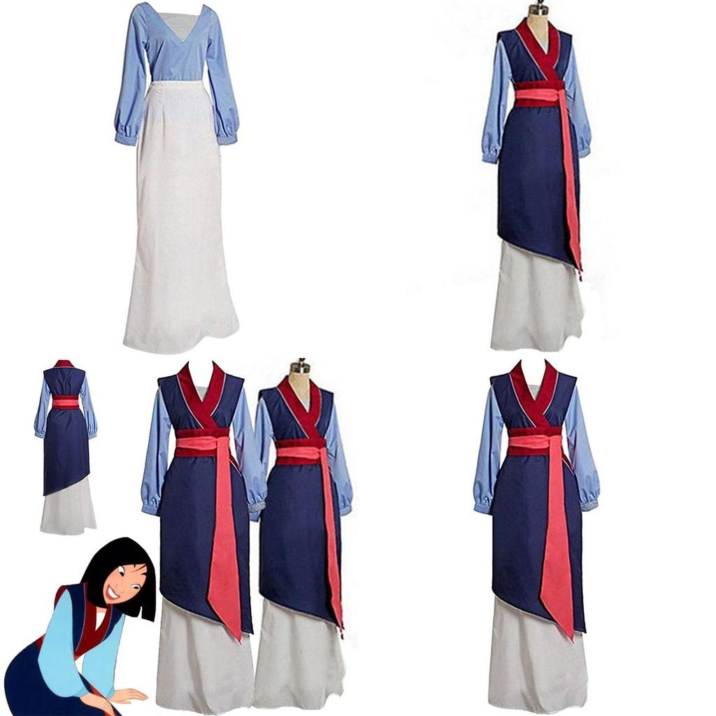 Deluxe Mulan Cosplay Kimono Costume With Full Accessories For Women And Girls