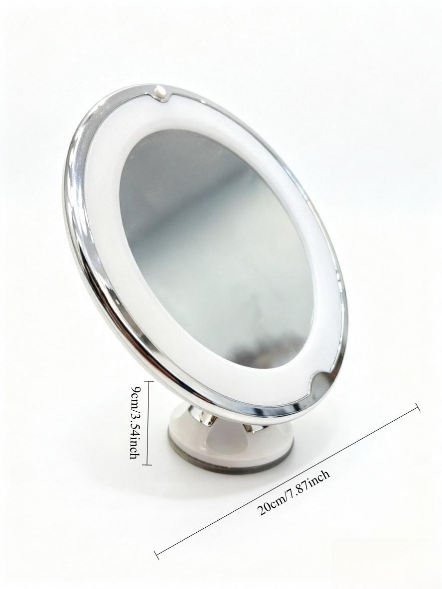 10X Magnifying Vanity Mirrors 360° Rotation Makeup Mirror Bathroom LED Lighted Flexible Gooseneck Bright Diffused Makeup Mirror