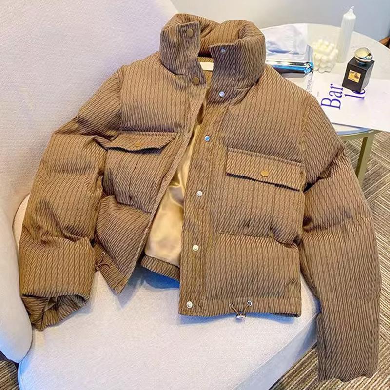 Moda Günlük Ceket Kadın Kalınlaşmış Sıcak Kısa Üst