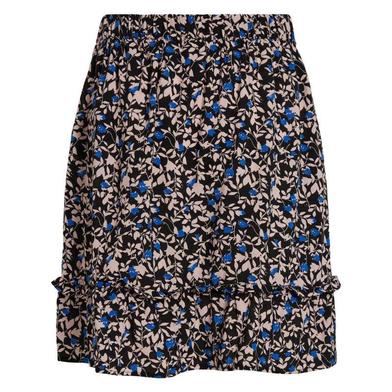 Short Floral Printed Fluid Skirt Woman VILA