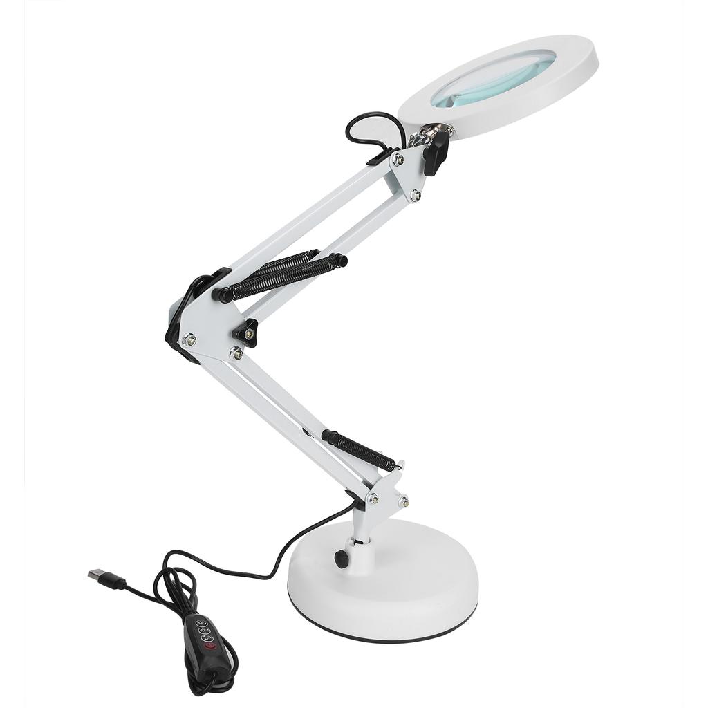 5X Magnifying Glass Lamp LED Chips with USB Interface 3000‑6500K for Manicure Tattoo Using