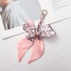 Silk Scarf Pendant Keychain: Versatile Bag Charm & Keyring