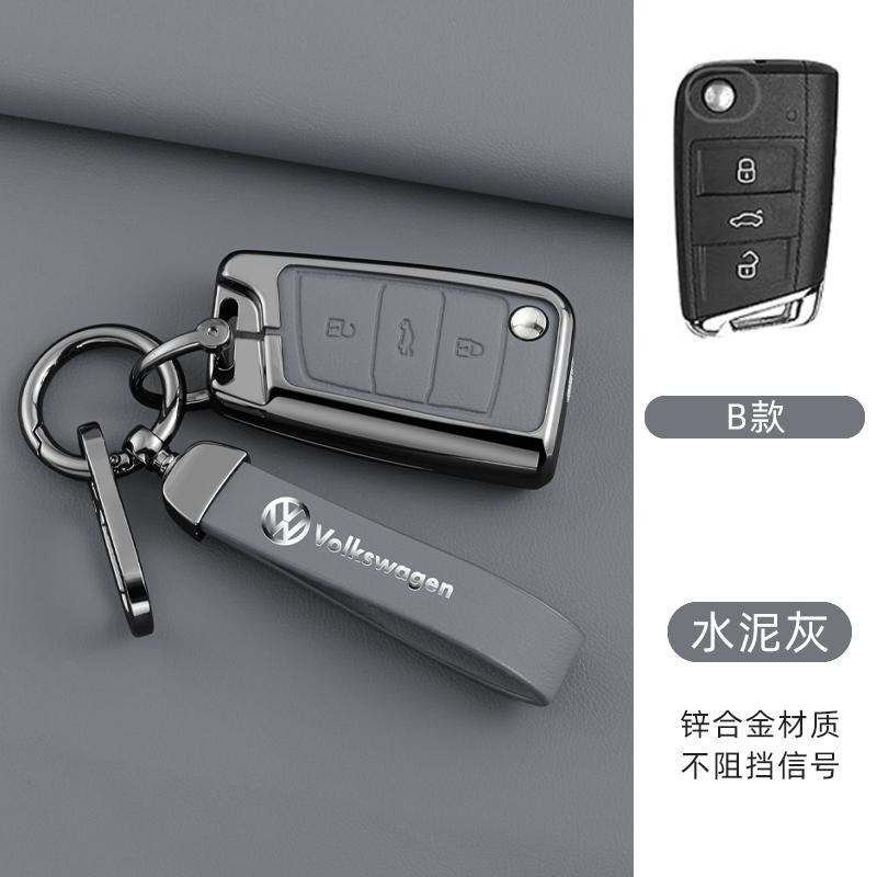 Für VW Leder Auto Fernbedienung Schlüsselhülle Fob Abdeckung Schutzhalter Schale Für VW Volkswagen Golf 7 MK7 Tiguan MK2 T-roc T-cross Zubehör