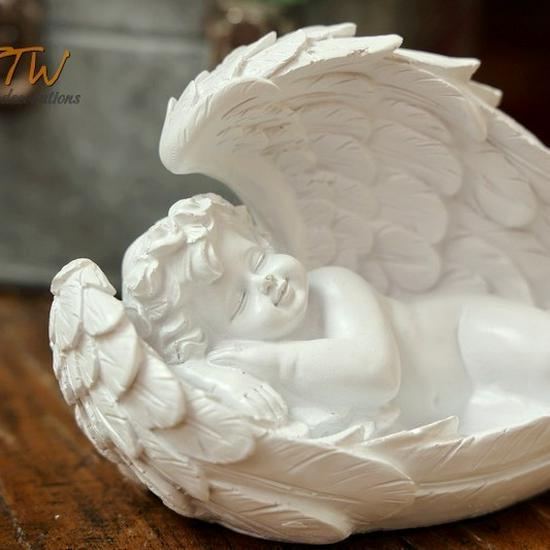 Europäische Klassische Engels Gartenkunst & Geschenk Dekoration