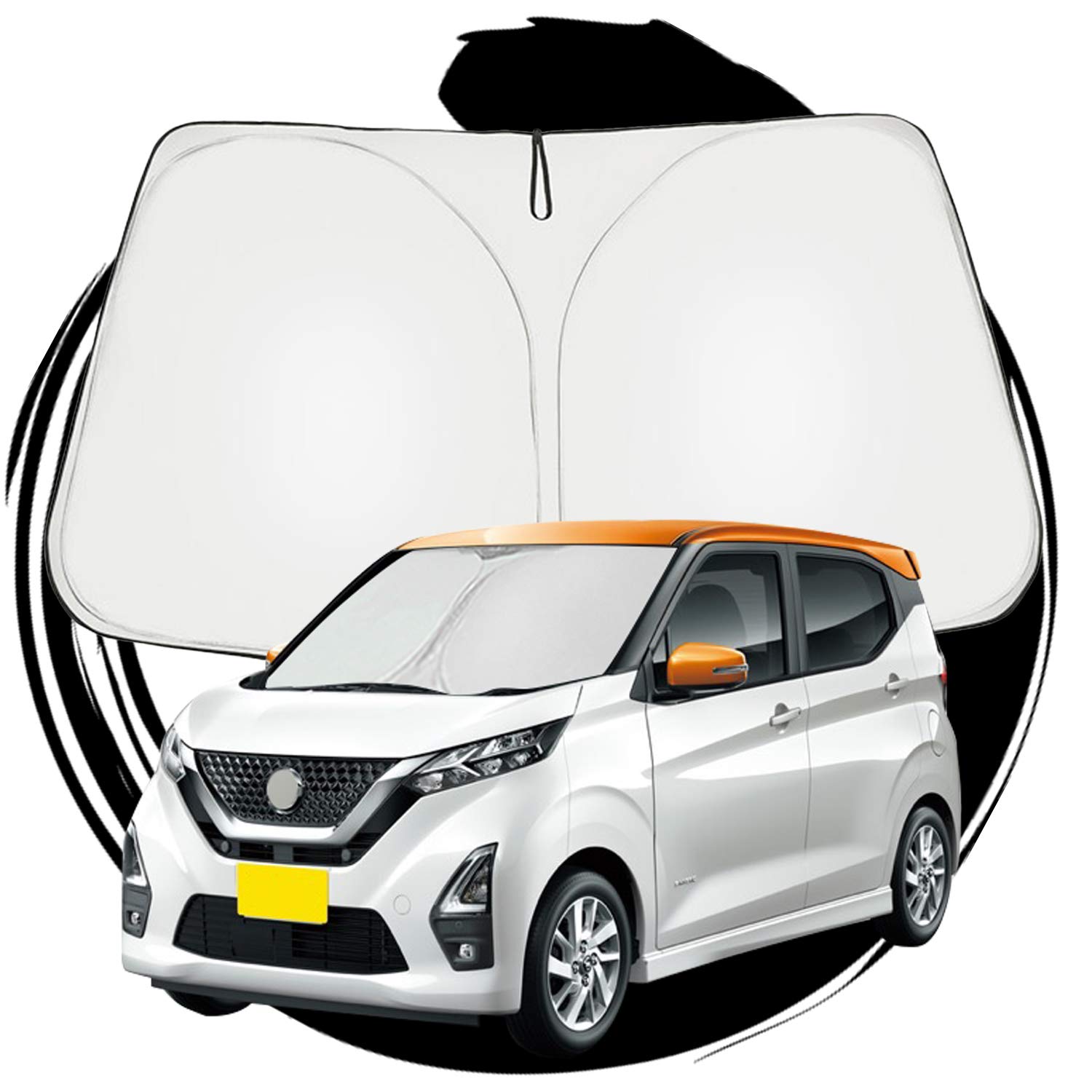 

Ruiya Солнцезащитный экран на лобовое стекло для нового Nissan Dayz серии B40, Солнцезащитный зонт, Автомобильный солнцезащитный экран с защитой от УФ-лучей, Складной для автомобильного кемпинга, Заказные детали