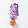 Bite Resistant Squeaky Dog Chew Toy Ball With Pull Rope For Large Dogs