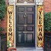 Porch Sign West Cowboy Yee Haw Garland 1 Pair Polyester 30.48x179.83cm Indoor Outdoor Decor