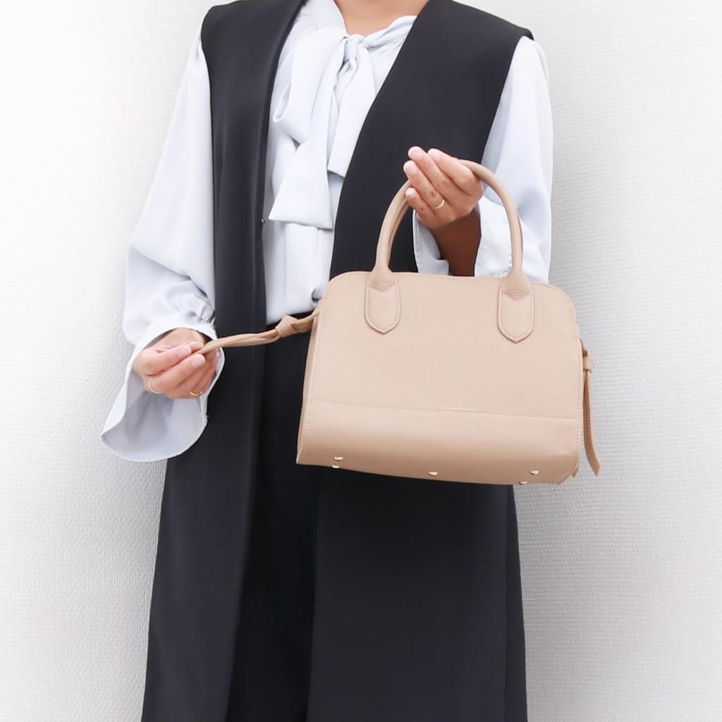 Perke Cowhide Square 2-Way Handbag 80-00-00030 Women's