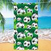 Nouvelle Serviette de Plage Football Thème Football Microfibre Serviette de Bain pour Adultes Bord de Mer Serviette à Séchage Rapide