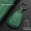 Genuine Leather Car Key Case Cover Key Bag For Cadillac GMC ATS CT6 CTS DTS XT5 Escalade ESV SRX STS XTS Protect Set Accessories