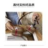 Canvas Cowhide Small Change Purse Ins Style Simple Portable Neck Hanging Lipstick Makeup Bag Leather Earphone