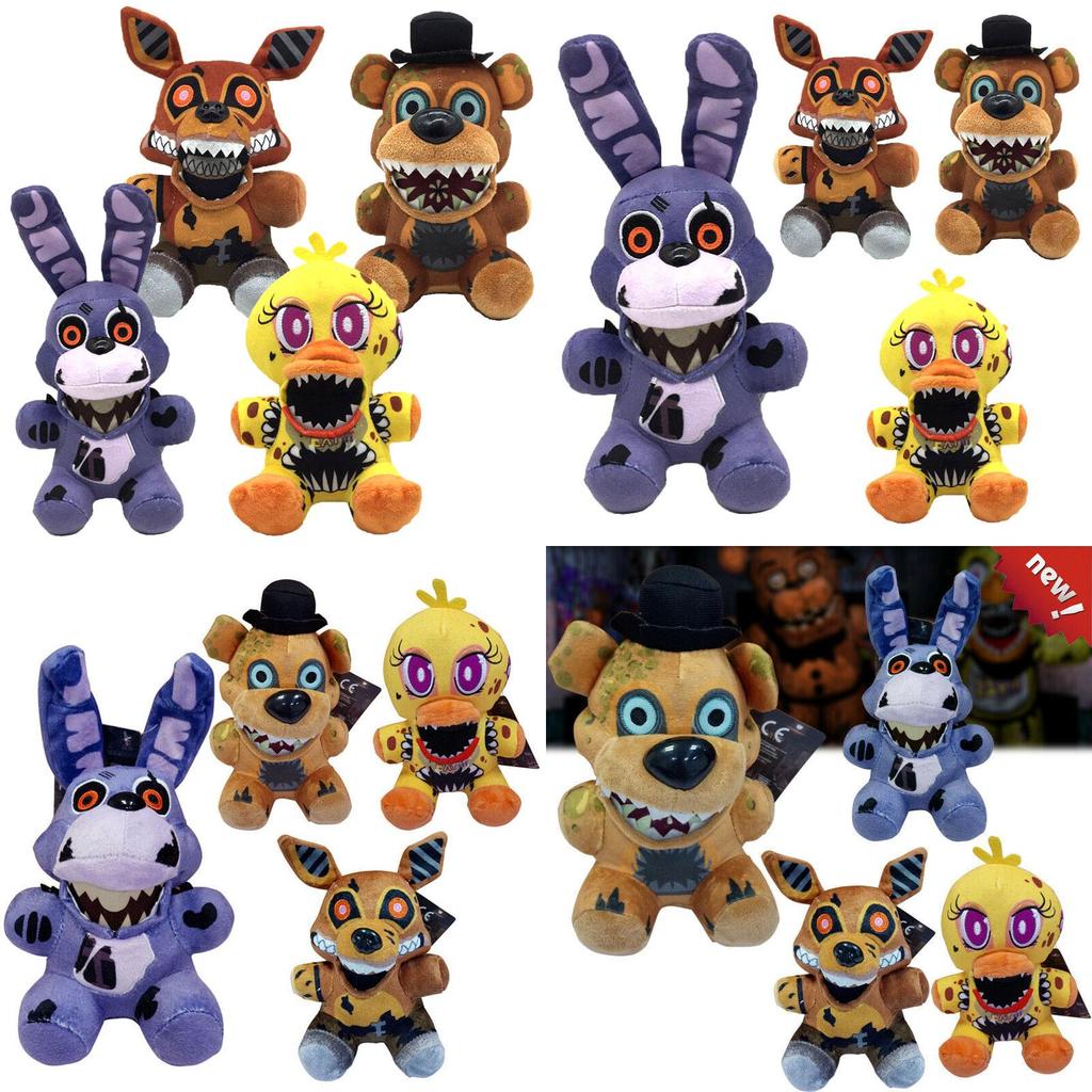 Entzückende Five Nights At Freddy's Plüschtiere mit Chica, Bonnie, Foxy und Freddy für Kinder