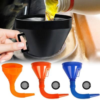 Universelles Verlängerungsrohr Auto Betankungstrichter Motorrad LKW Öl Benzin Diesel Benzin Trichter Werkzeuge mit Filter Zubehör