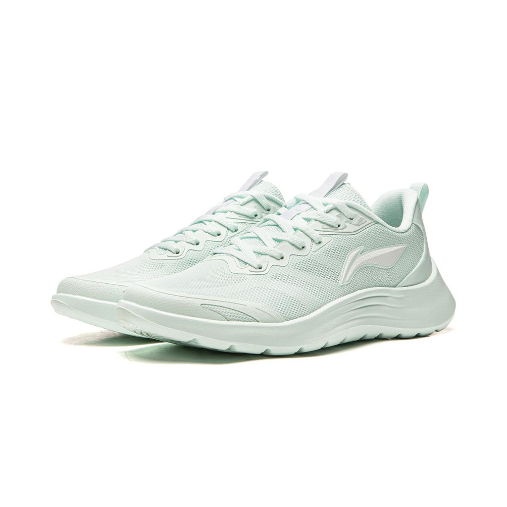 Li Ning Light Feather Composite Material Lightweight Breathable Low top Running Shoes Women's Sand Ice Blue ARSW118-4