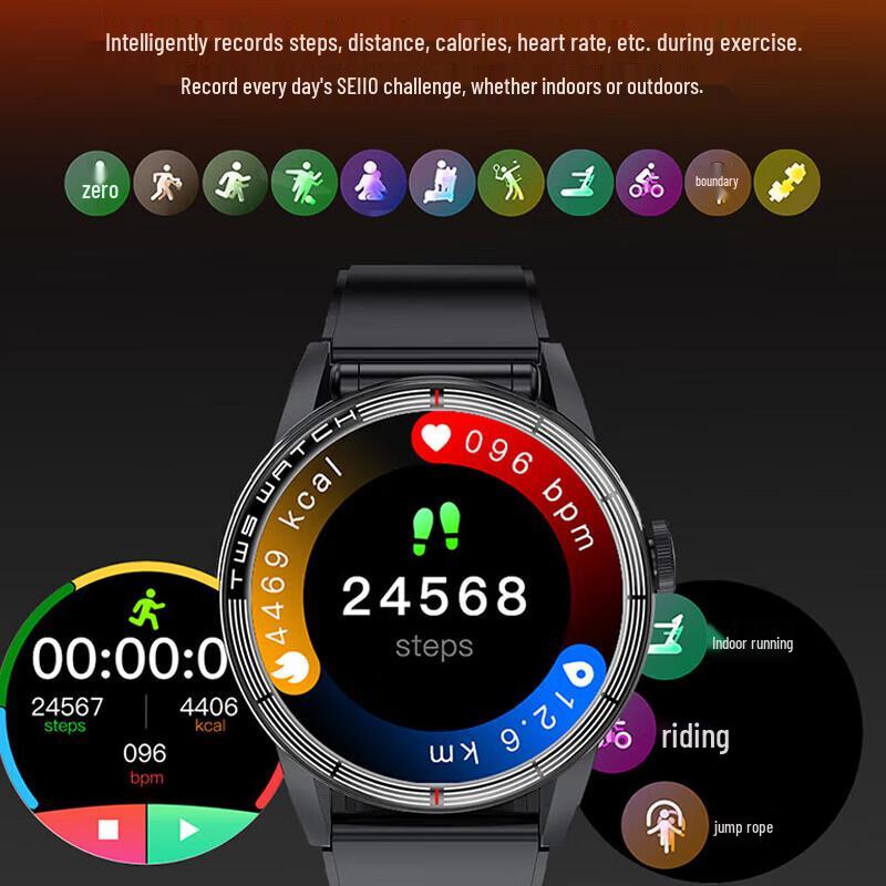 Newmine D300 Smartwatch & Bluetooth Earbuds 2-in-1 (CN version)