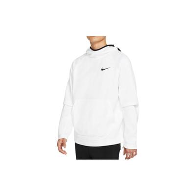 Nike Felpa con cappuccio con stampa logo solido a maniche lunghe da uomo Bianco AT3237-100