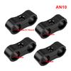 Pack of 4 Car Water Air Hose Separator Clamp Removable Anti-corrosive Hexagonal Fitting Adapter Bracket Accessories