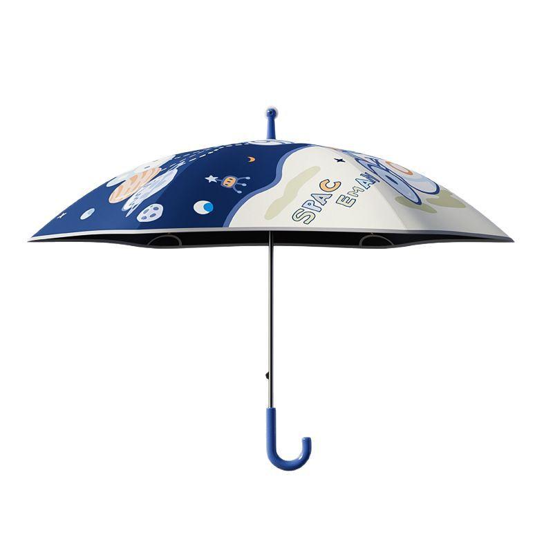 Kinderregenschirm Cartoon Langstielregenschirm Roller Groß Grundschüler Stichfest Kinder Vinyl Sonnig Regen