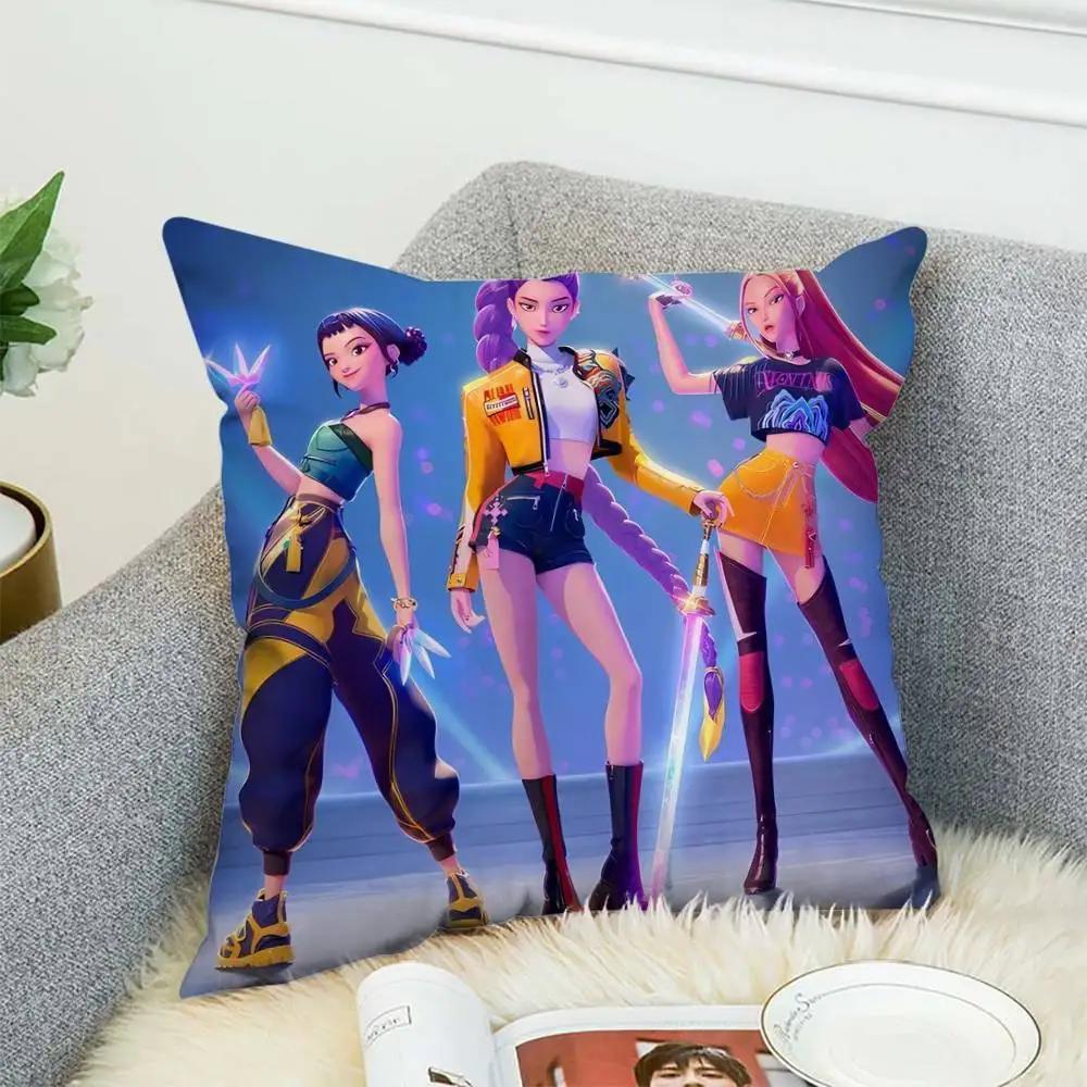 Kpop Demon Hunters Huntrix Pillowcase Things for the Room Body Pillow Cover Decorative Pillowcases Personalized Gifts Anime Home