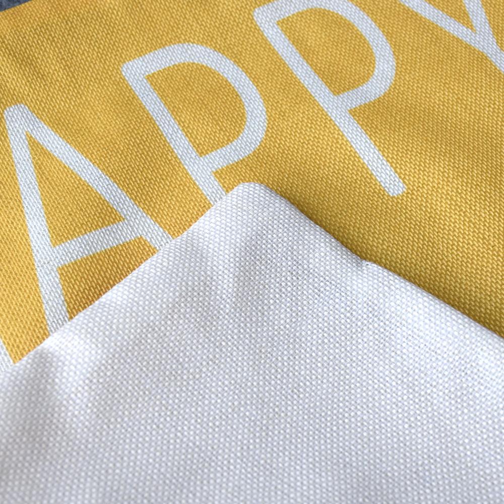Easter Decorative Pillowcase, Happy Easter Yellow