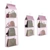 TABITORA Closet Hanging Storage Bag Storage Wall Mount Storage Box Hanger Rack Bag Storage Multifunctional Clothing Rack Large Capacity Travel