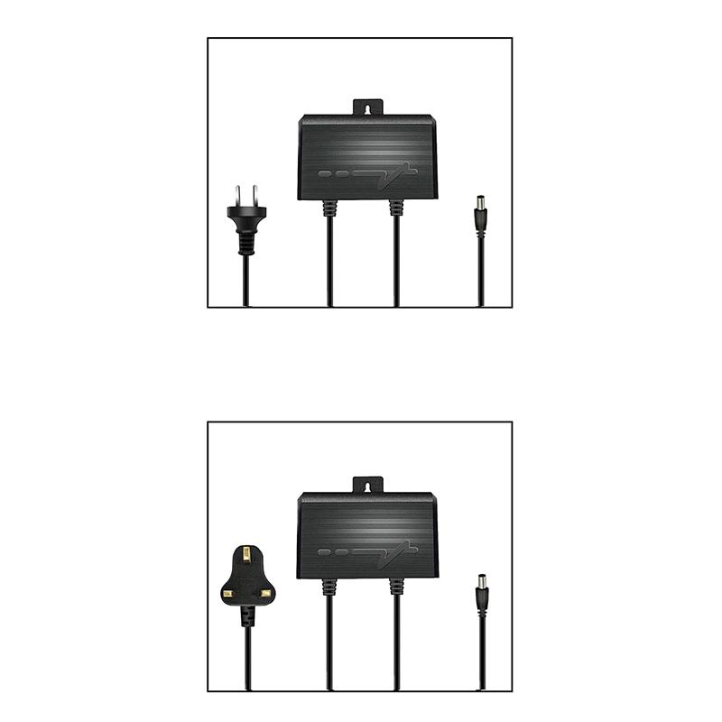 Netzteil 12V 2A Überwachungskamera Netzteil Wasserdicht EU US Steckeradapter 2,1 x 5,5 mm für Monitor Überwachungskamera Ladegerät