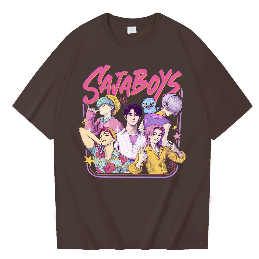 Kpop Demon Hunters Saja Boys T-Shirt - Harajuku Style O-Neck Tee  Official Fan Gift & Collectible Merchandise