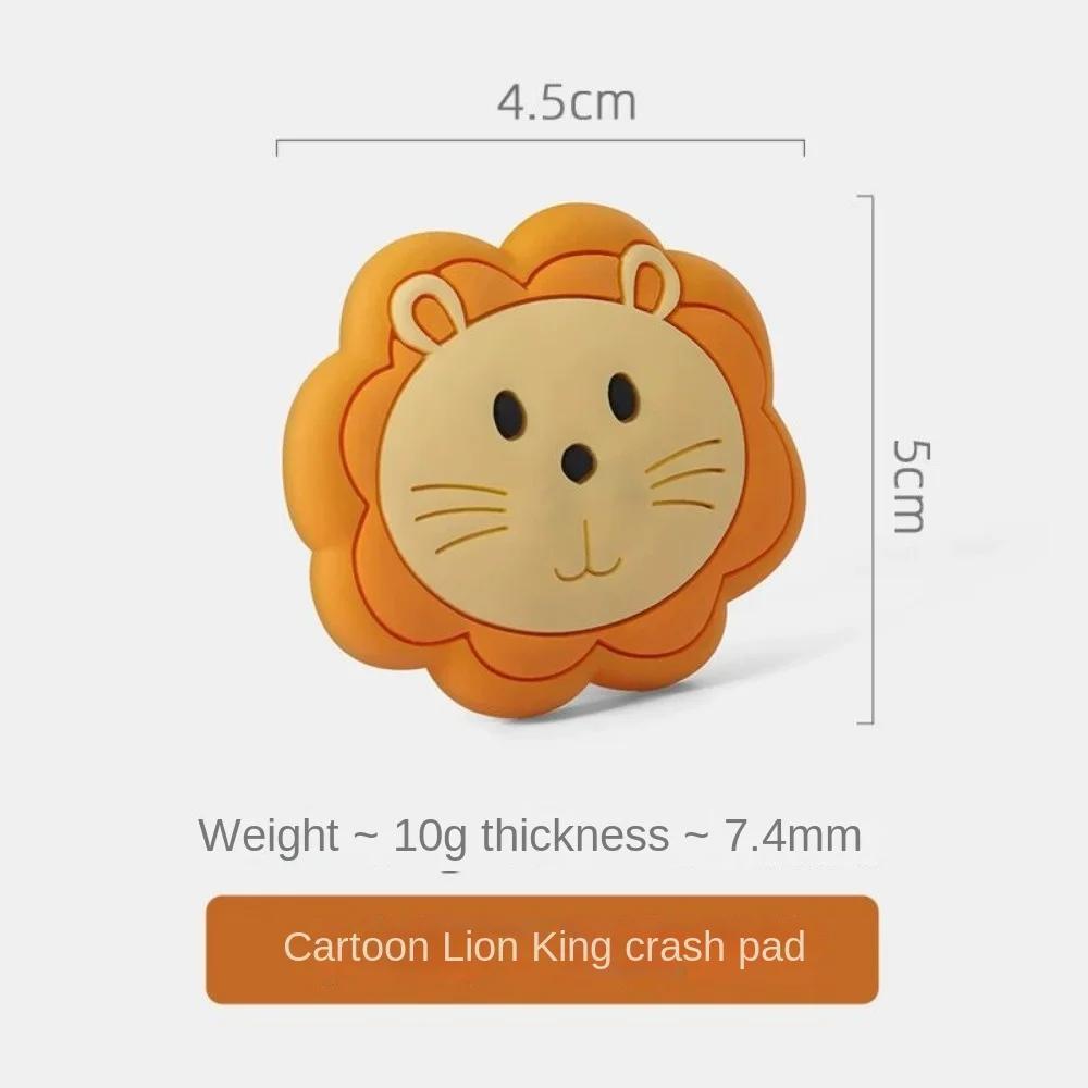 Cartoon Creative Doorknob Anti-collision Pad Wall Sticker Behind The Door Refrigerator Bump Sticker Home Mute Thickened Silicone