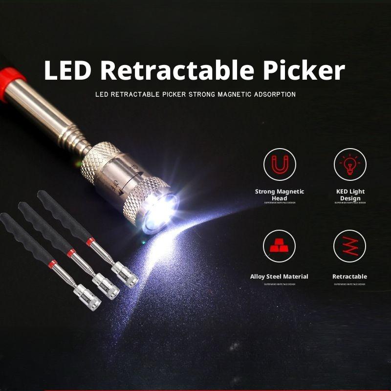 Strong Magnetic Pickup Tool Extendable with Light Magnetic Stick for Auto Repair