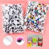 100 Stück/Packung Selbstklebende Wackelaugen für Puppenzubehör Augen DIY Scrapbooking Bastelprojekte Handarbeiten Handgemachtes Spielzeug TMZ