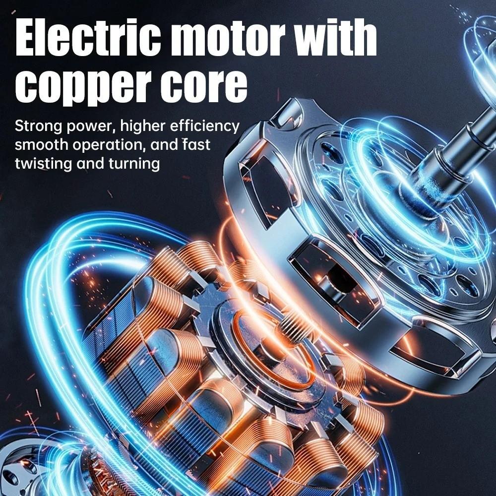 USB Rechargeable USB Electric Screwdriver Battery Powered Variable Speed Impact Screwdriver Multi-Function Cordless Screwdriver