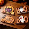 Pastoral Halloween Pumpkin Figurine Ghost Pumpkin Table Ornament Festival Supplies