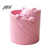 Cat Shaped Pencil Holder 3D Printed Pen Holder, Shape Large Capacity Hollow Barrel Desk Organizer for Office Gel Pens Pencils Makeup Brushes,