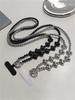 Korea Retro Love Heart Long Mobile Phone Anti-lost Lanyard Halter Chain Outdoor Hanging Chain Phone Case Chain Diagonal Lanyard