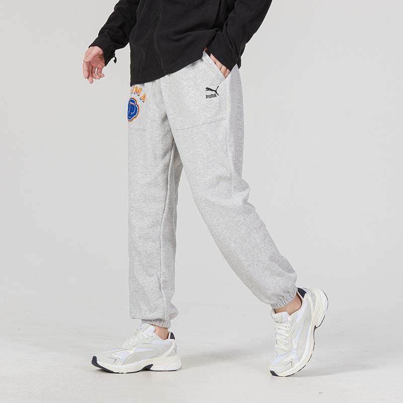 PUMA Team Pants Tr Logo Pants 'Grey' Men's 622277-04